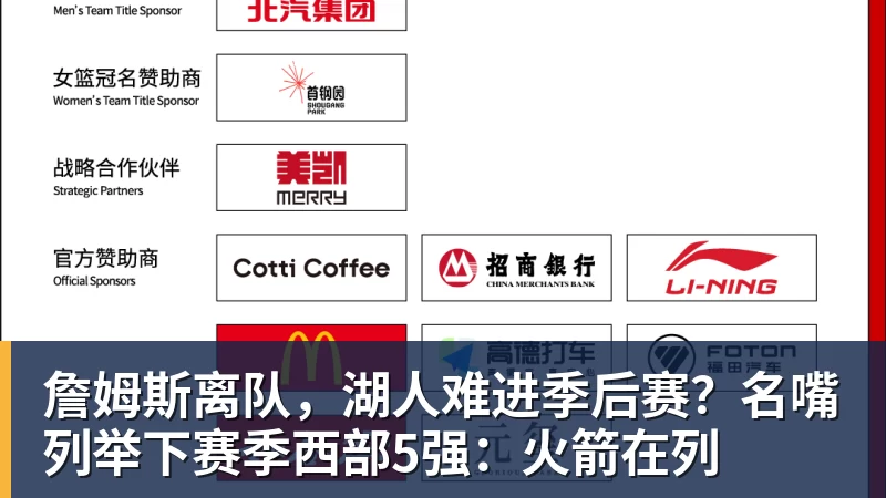 詹姆斯离队，湖人难进季后赛？名嘴列举下赛季西部5强：火箭在列
