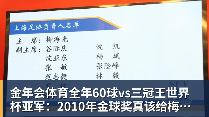 金年会体育全年60球vs三冠王世界杯亚军：2010年金球奖真该给梅西吗